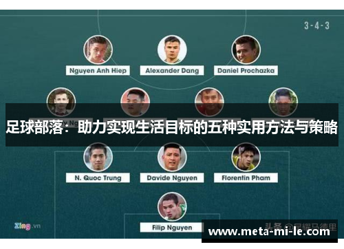 足球部落：助力实现生活目标的五种实用方法与策略